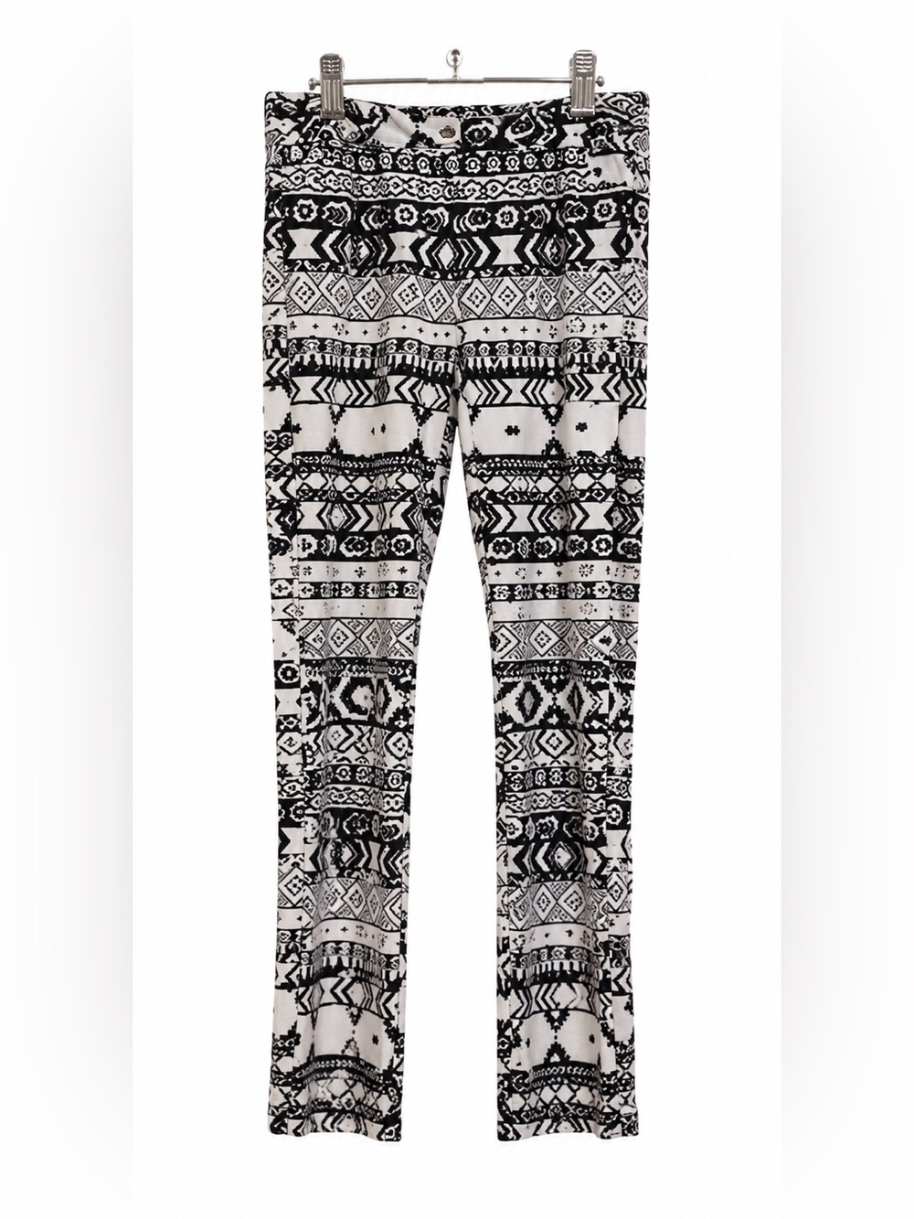 NWT Tribal Aztec Print Pants Stretch Waist,  Large. Made in Italy